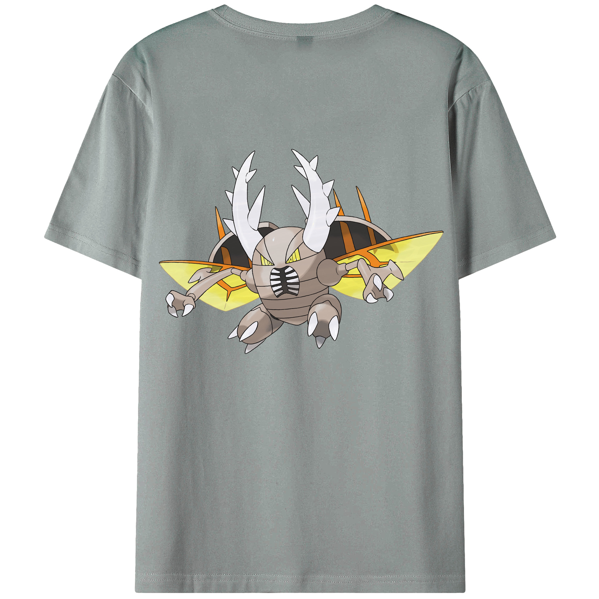 （画像用） ポケットモンスター Pokémon 綿100％ メンズ半袖Tシャツ（バックプリント） 通気性